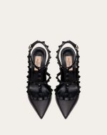 ROCKSTUD ANKLE STRAP PUMP WITH TONAL STUDS 100 MM - Image 4